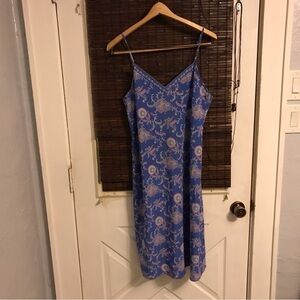 Natori Floral Midi Slip Dress